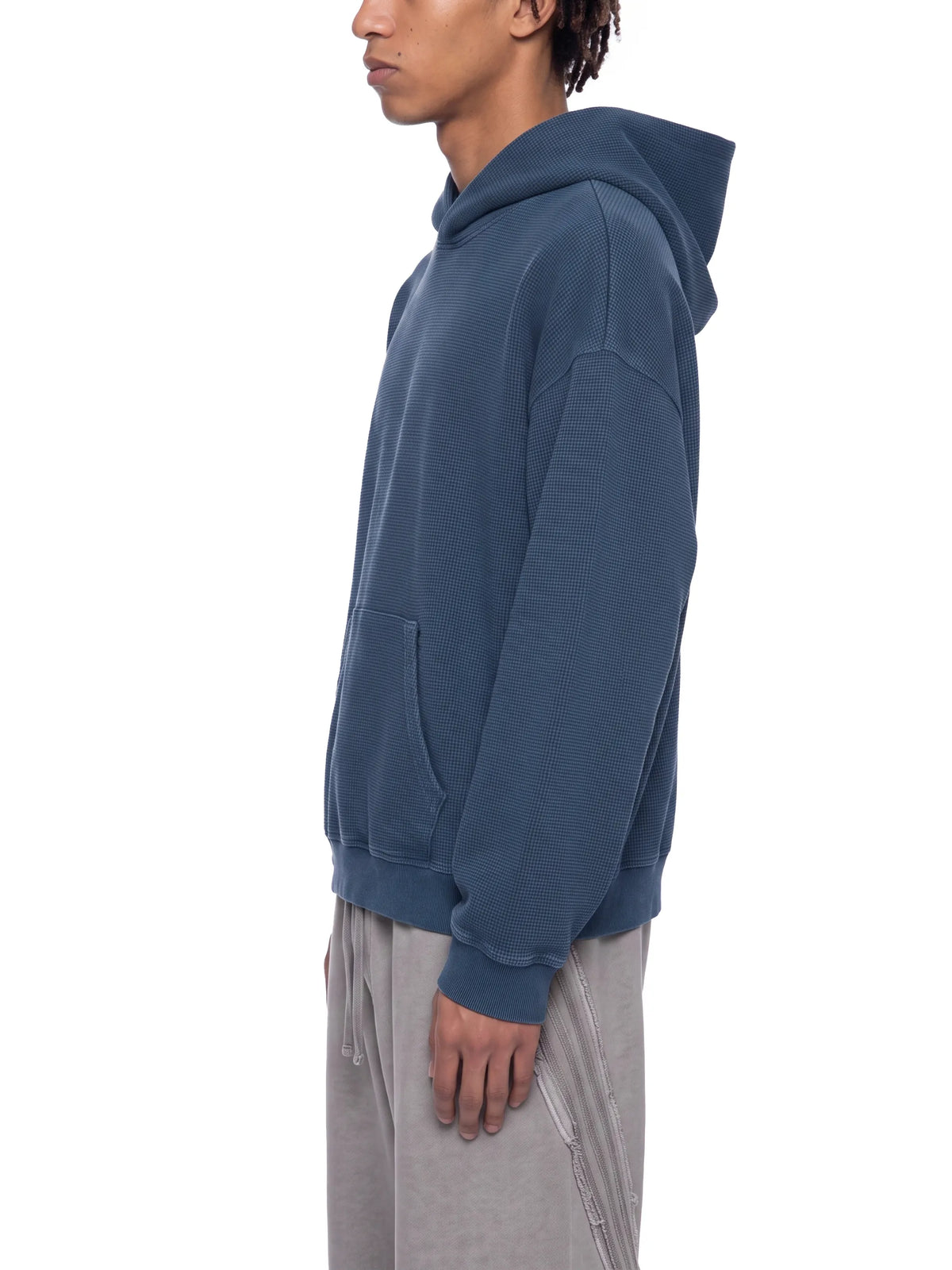 Vintage Wash Waffle Boxy Hoodie