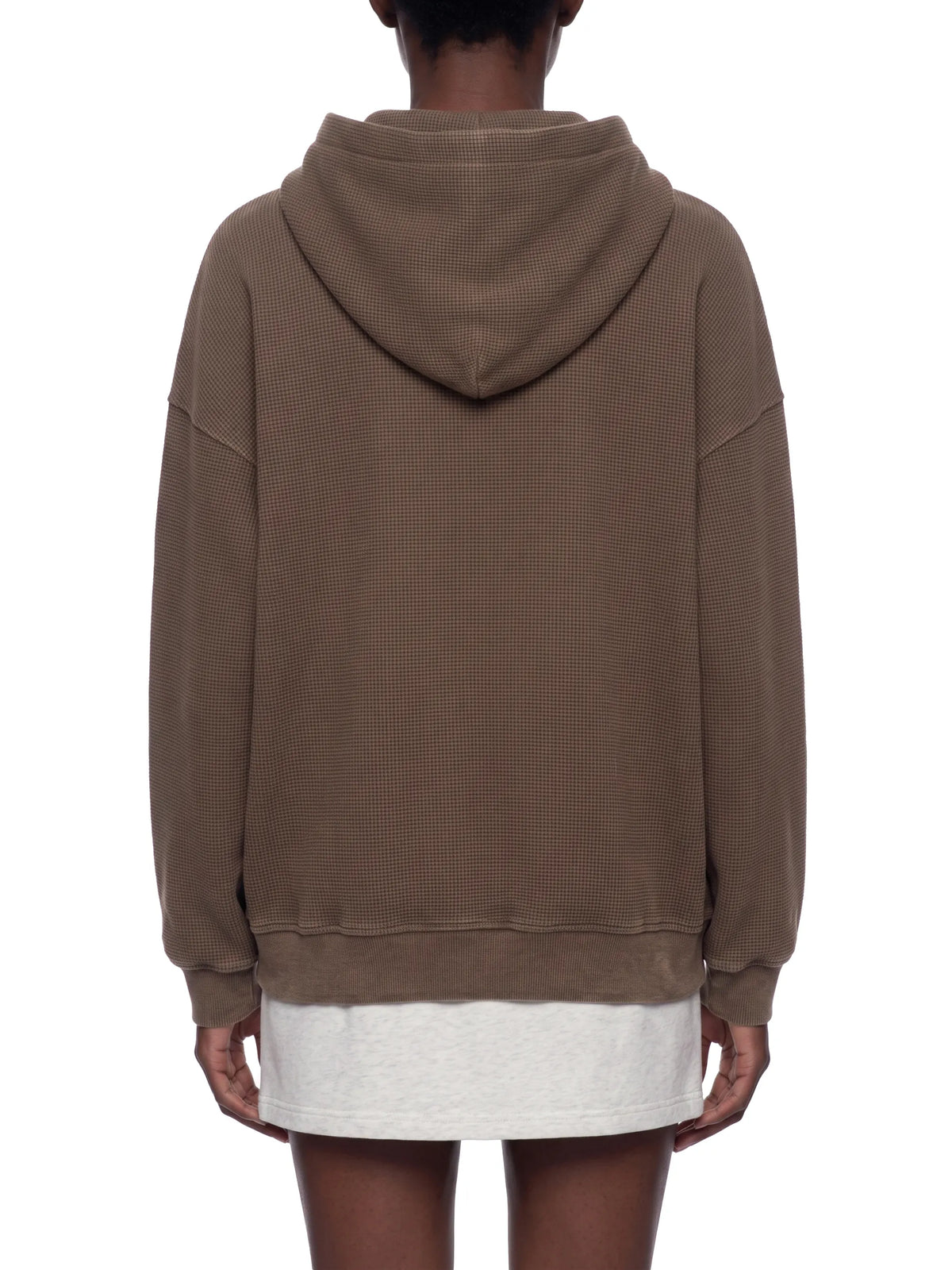 Vintage Wash Waffle Boxy Hoodie