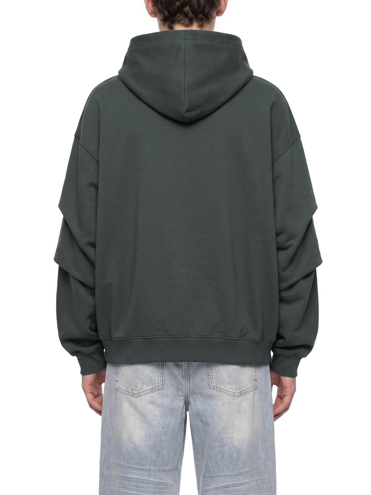 Ruched Sleeves Hoodie