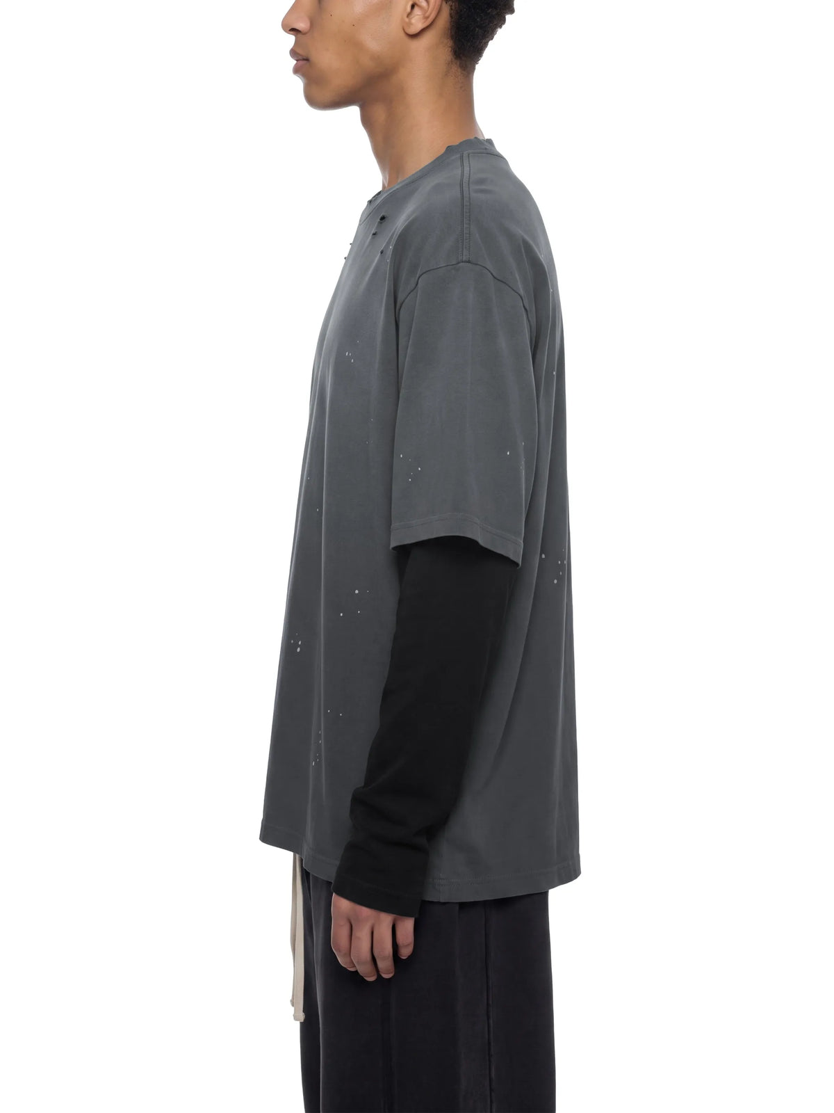 Vintage Wash Distressed Layer T-Shirt