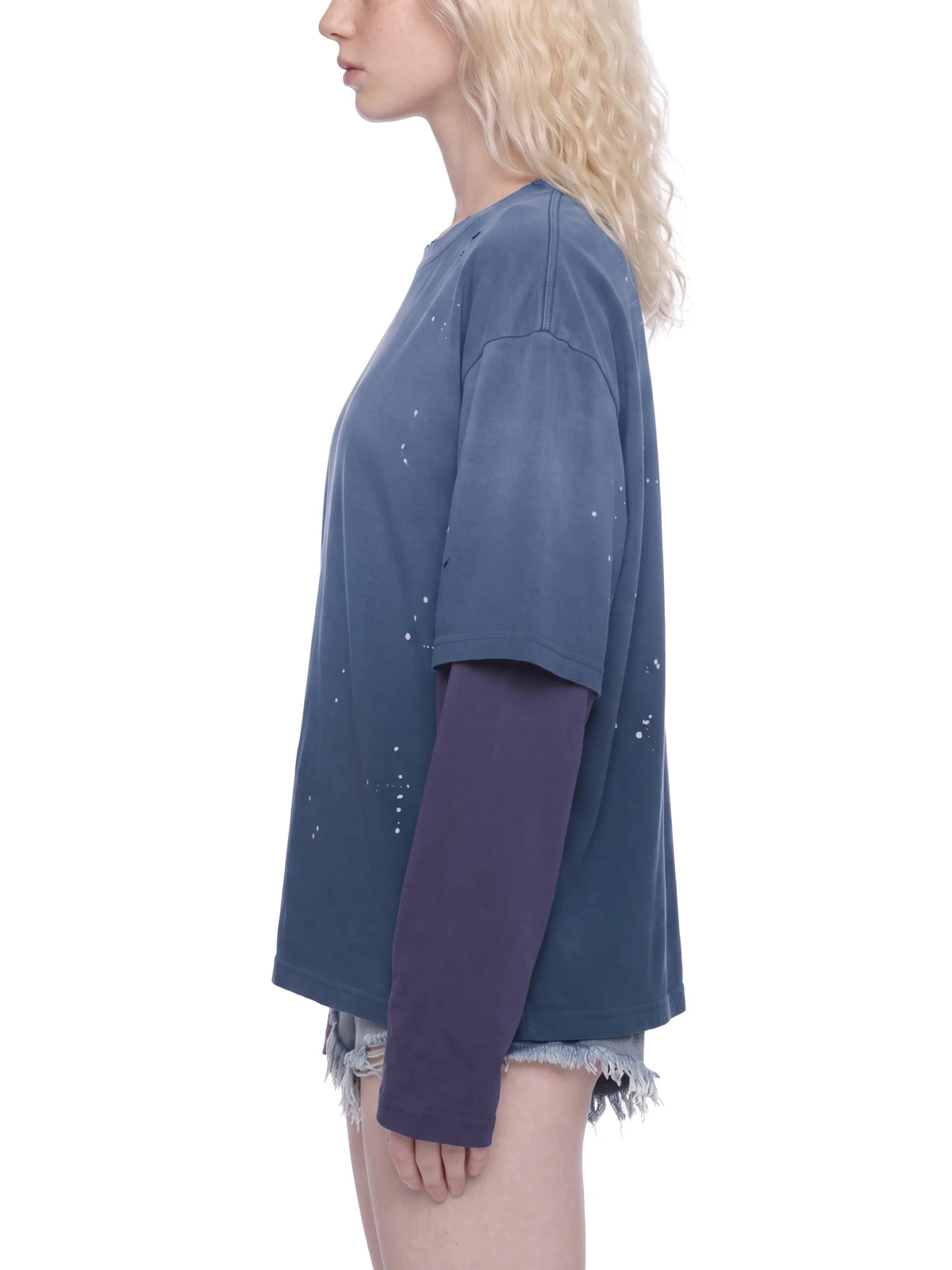 Vintage Wash Distressed Layer T-Shirt
