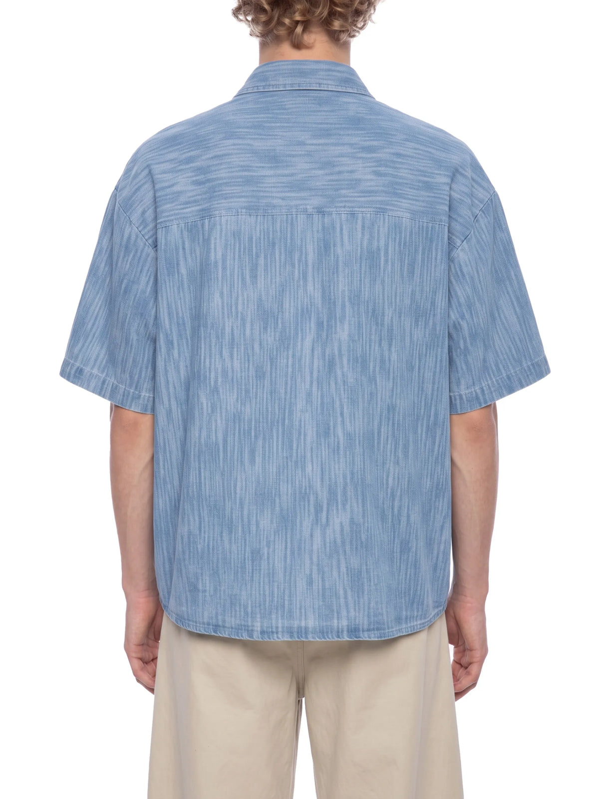 Boxy Vintage Wash Denim Shirt