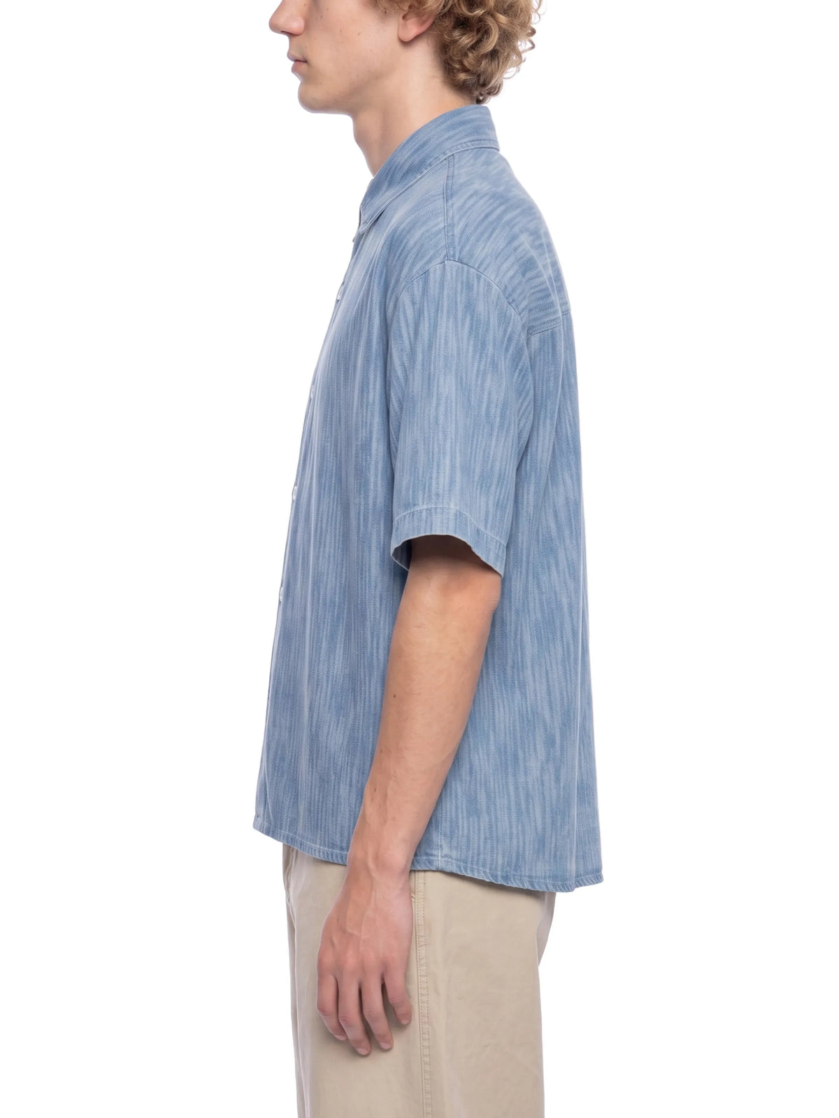 Boxy Vintage Wash Denim Shirt