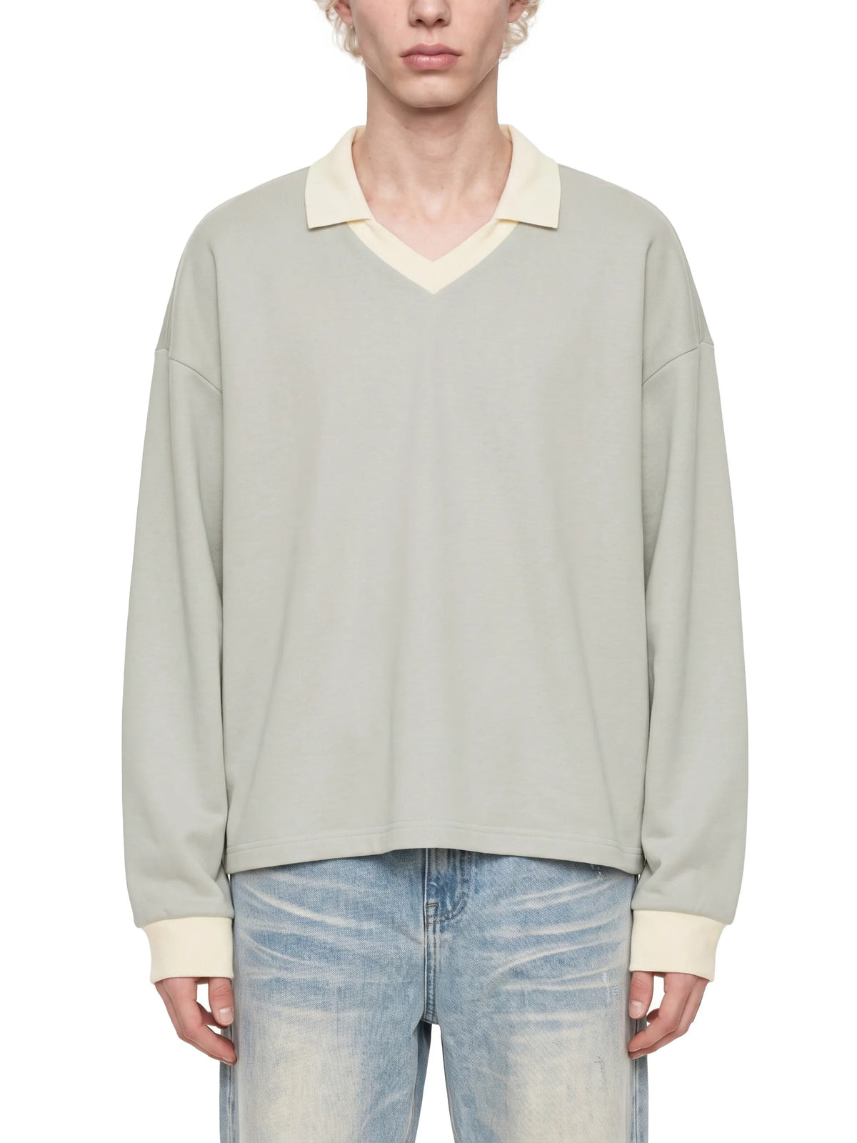 Color Block Long Sleeve Sweatshirt