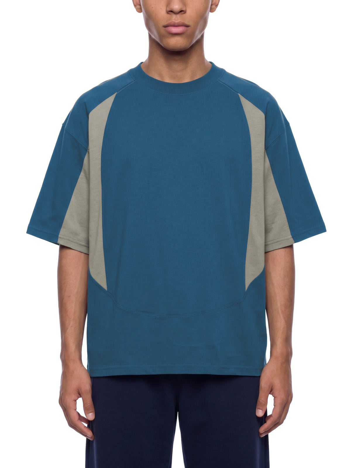 Color Block Paneling T-Shirt
