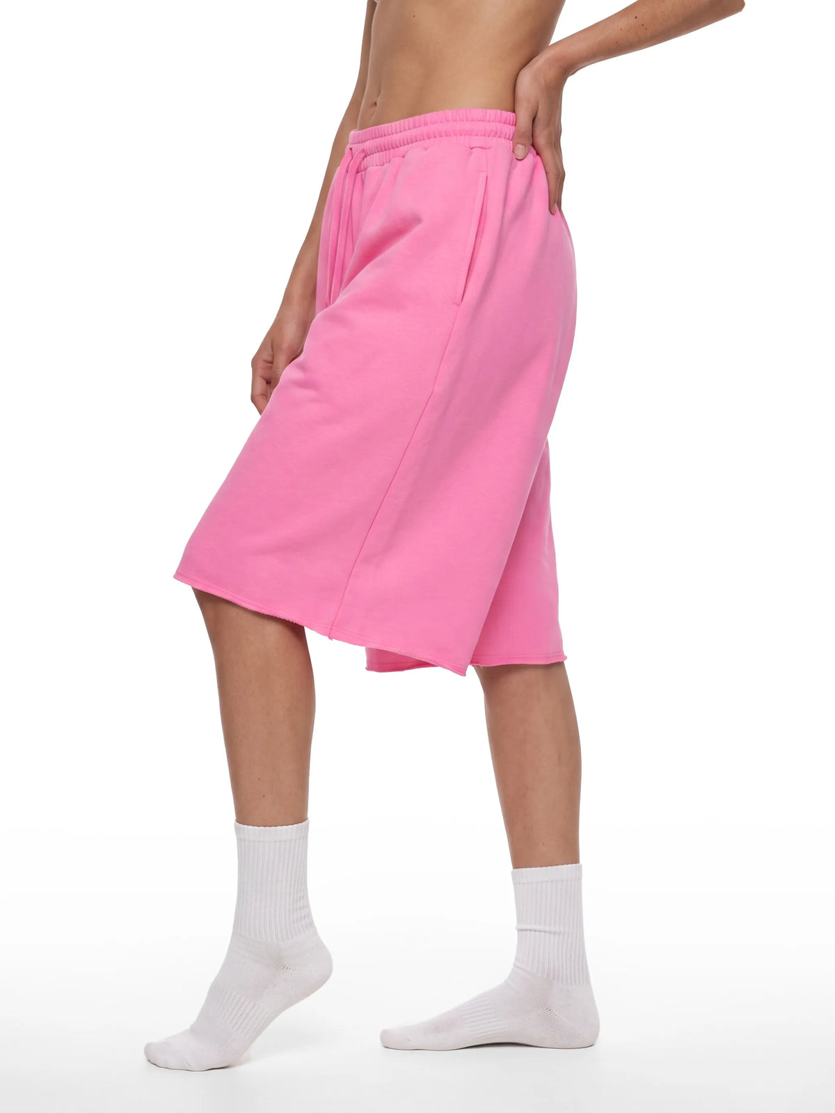 Loose Raw Edge Shorts