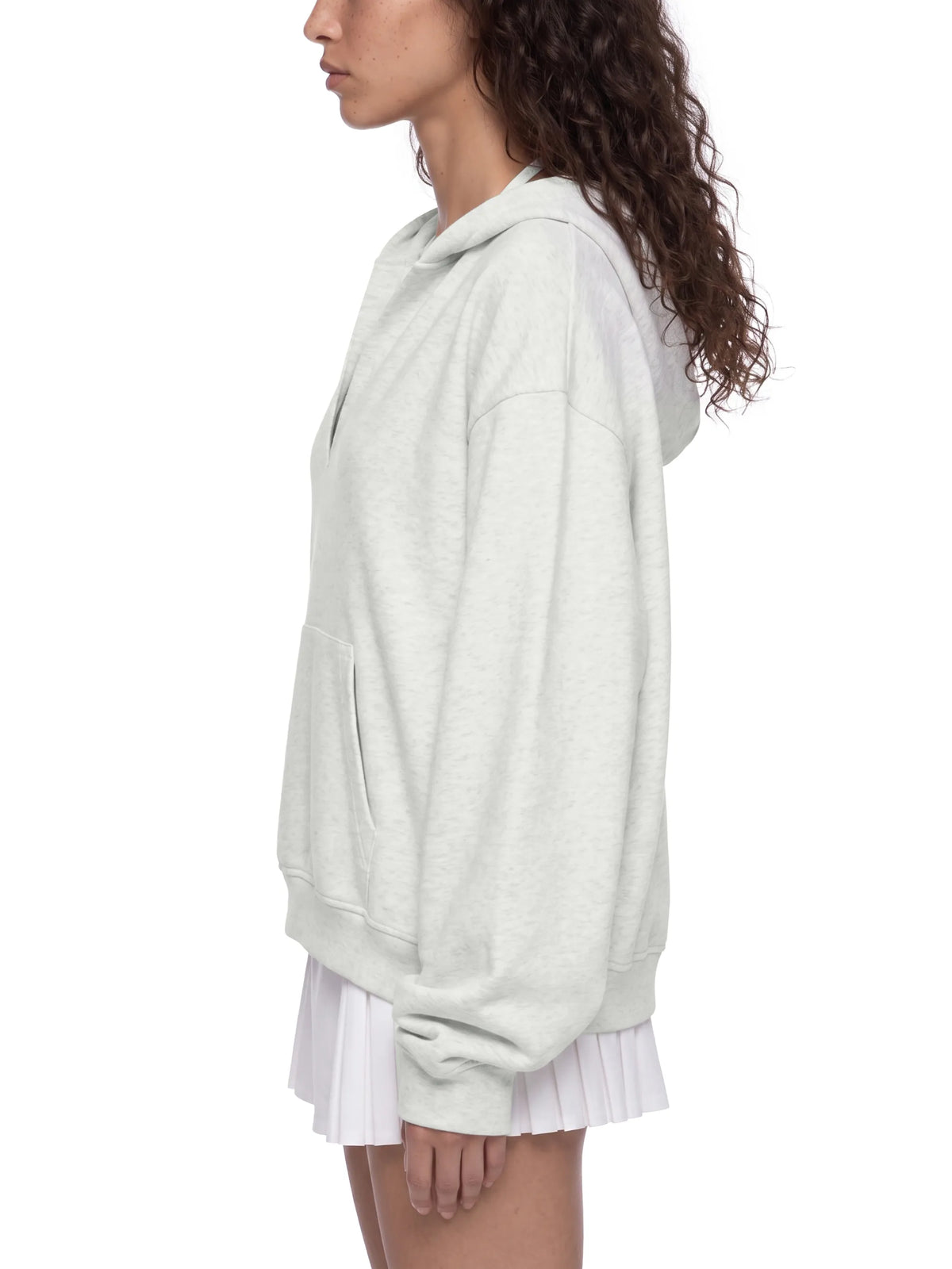 Boxy Raw Edge Hoodie