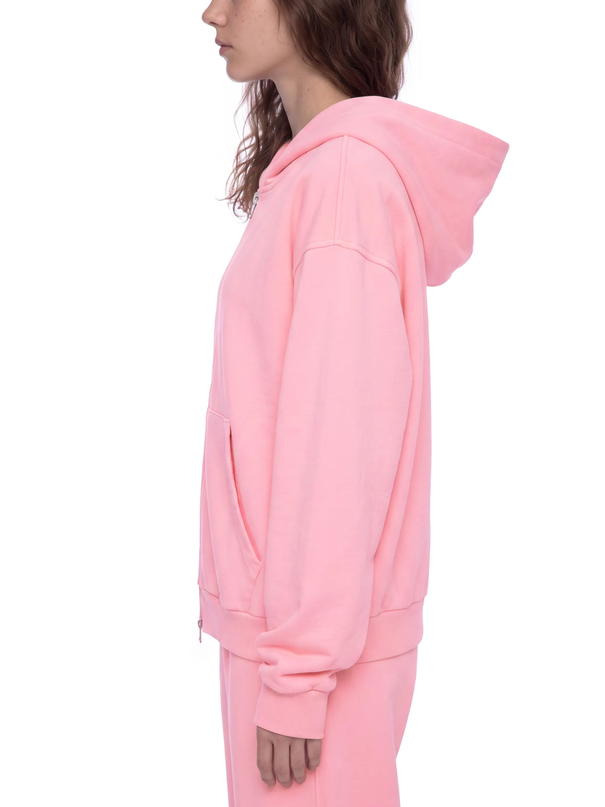 Mineral Wash Boxy Zip Hoodie