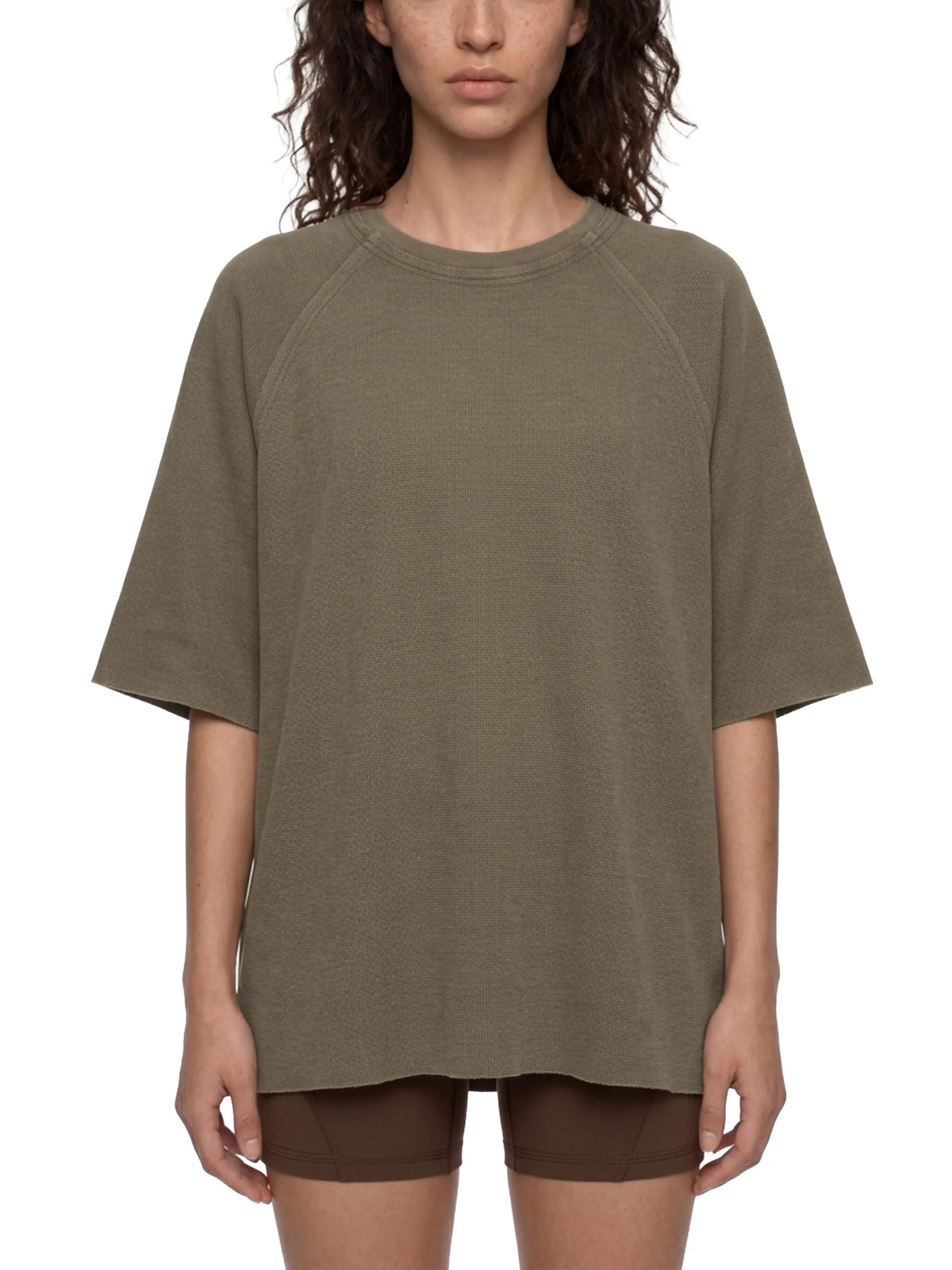Mineral Wash Boxy Waffle T-Shirt