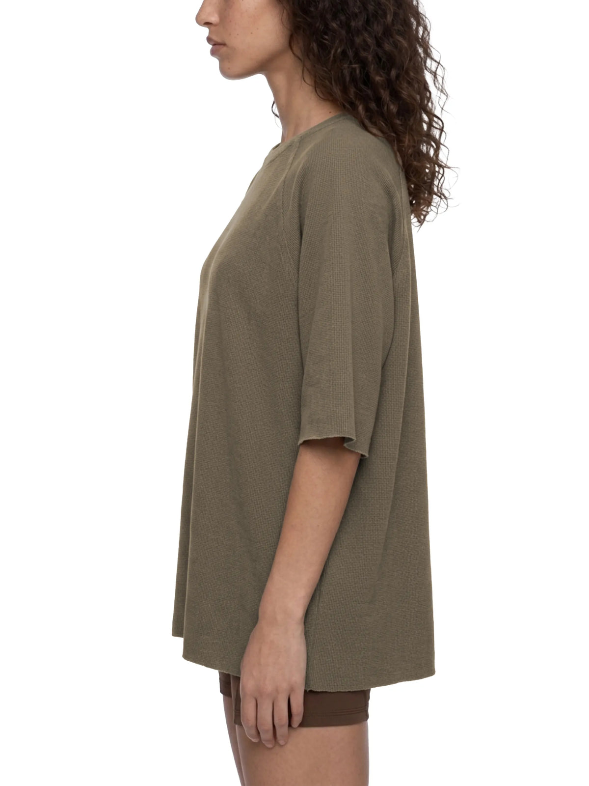 Mineral Wash Boxy Waffle T-Shirt