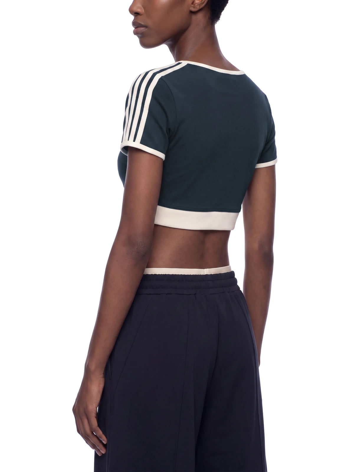 Color Block Crop T-Shirt