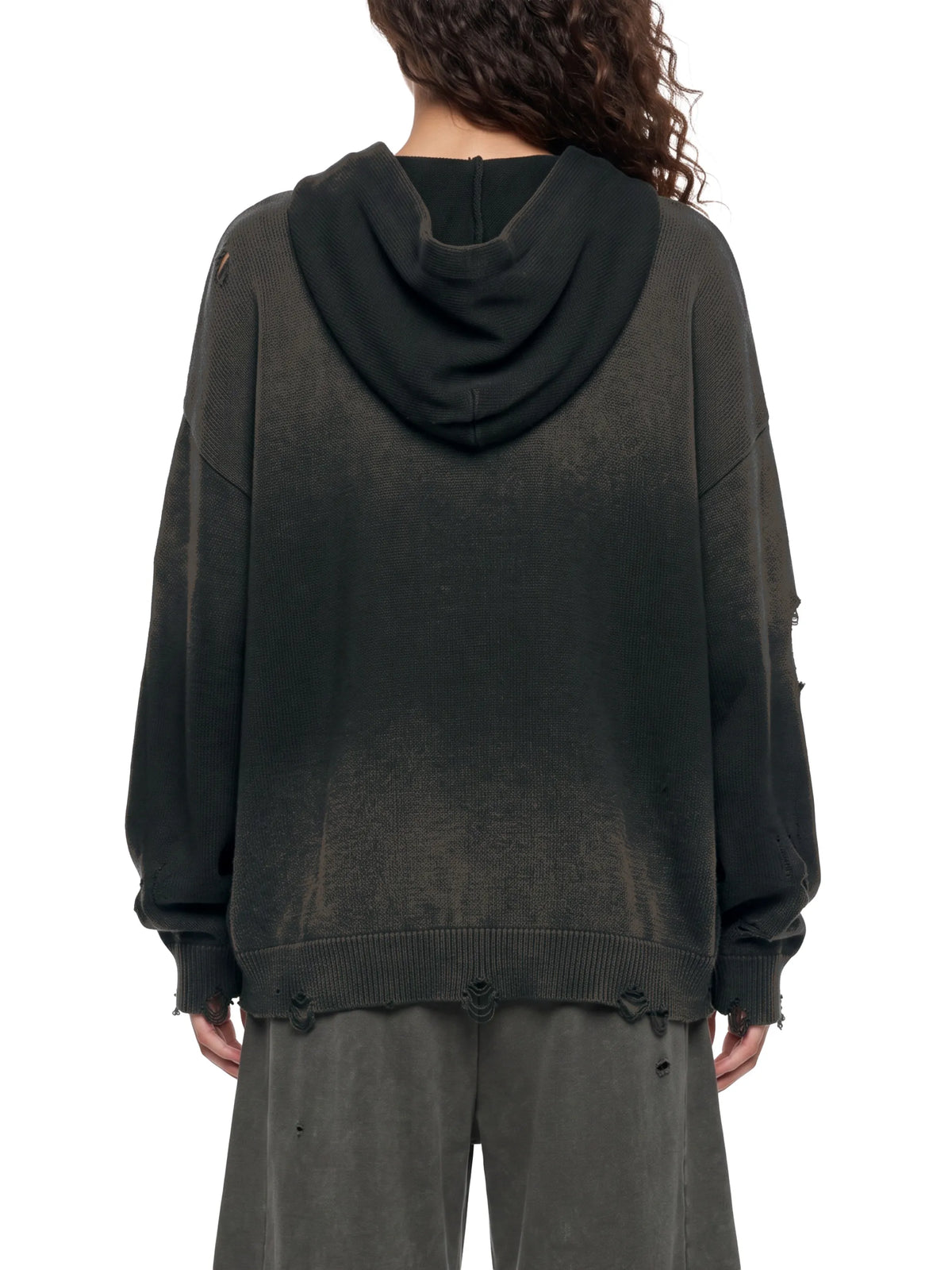 Distressed Full Zip Hoodie