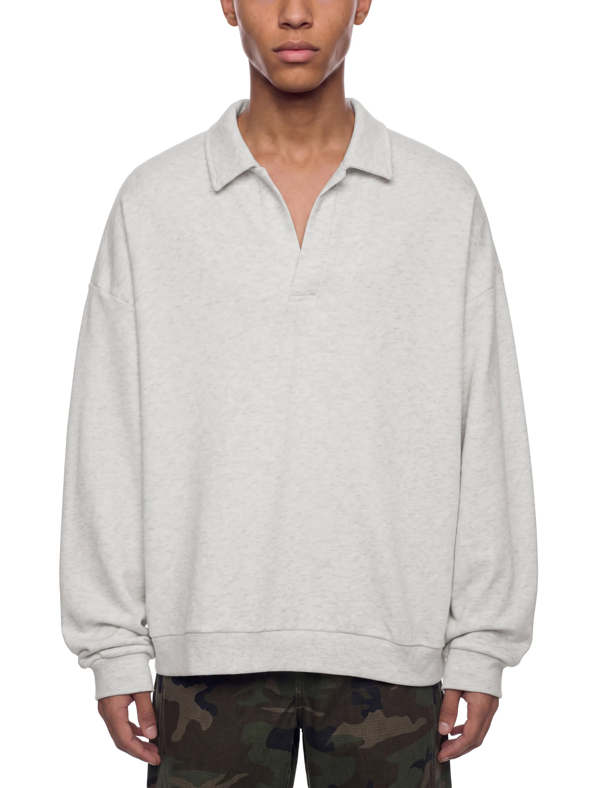 Oversized Collared Sweatshirt