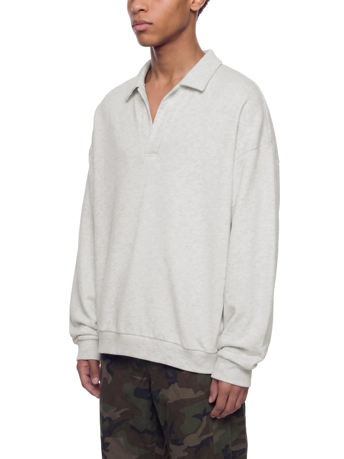 Oversized Collared Sweatshirt