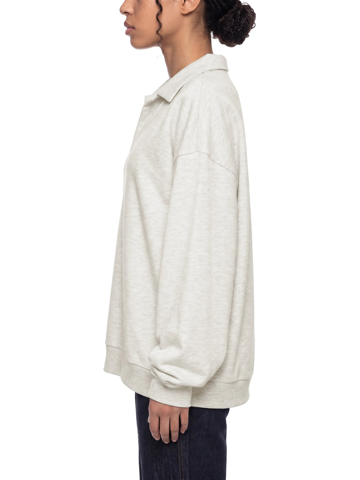 Oversized Collared Sweatshirt