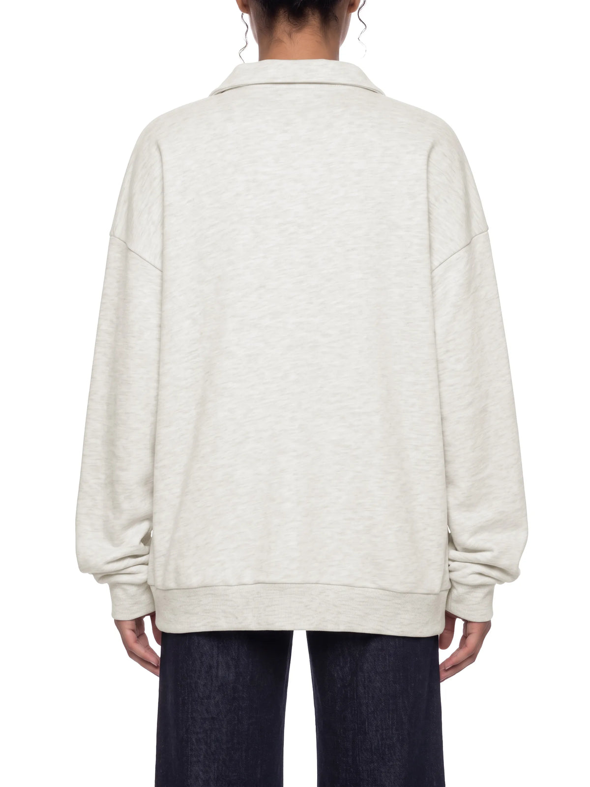 Oversized Collared Sweatshirt