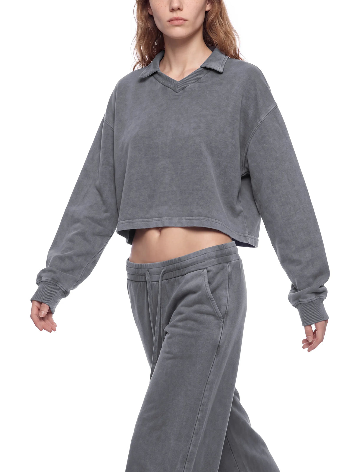 Vintage Wash Crop Sweatshirt