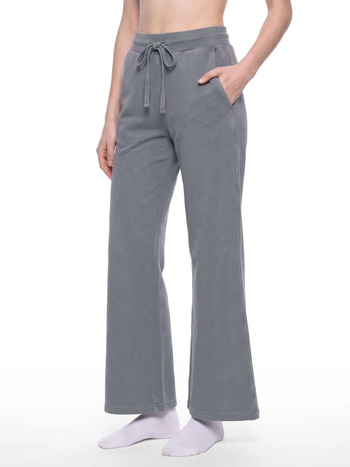 Vintage Wash Flared Sweatpants