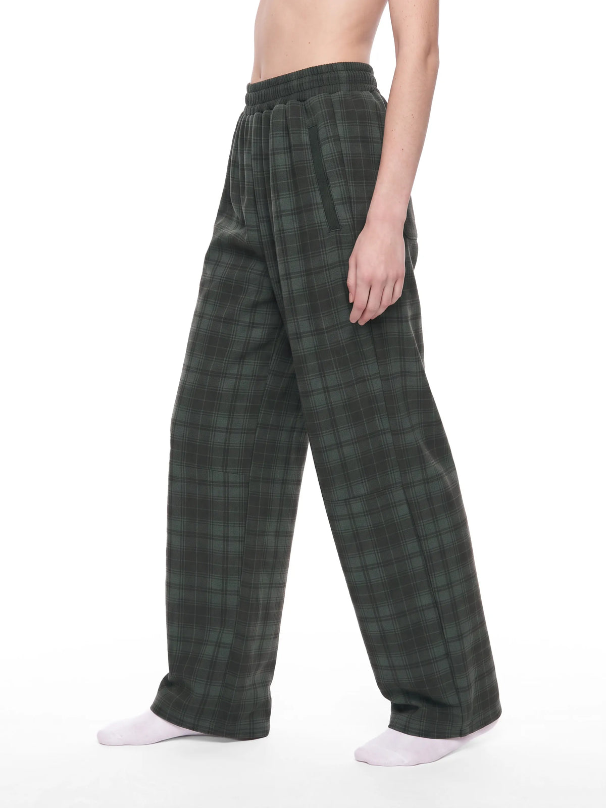 Plaid Straight Leg Pants
