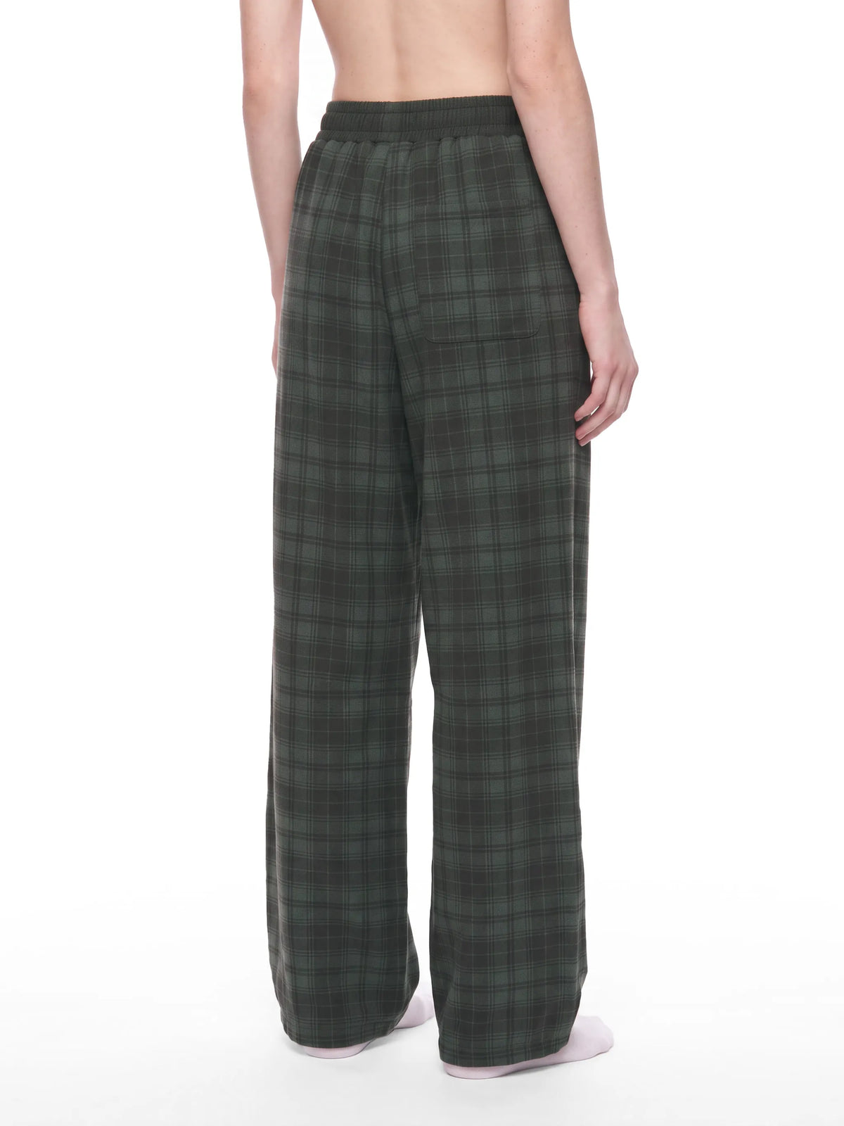 Plaid Straight Leg Pants