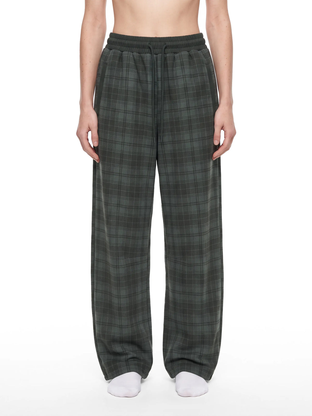 Plaid Straight Leg Pants