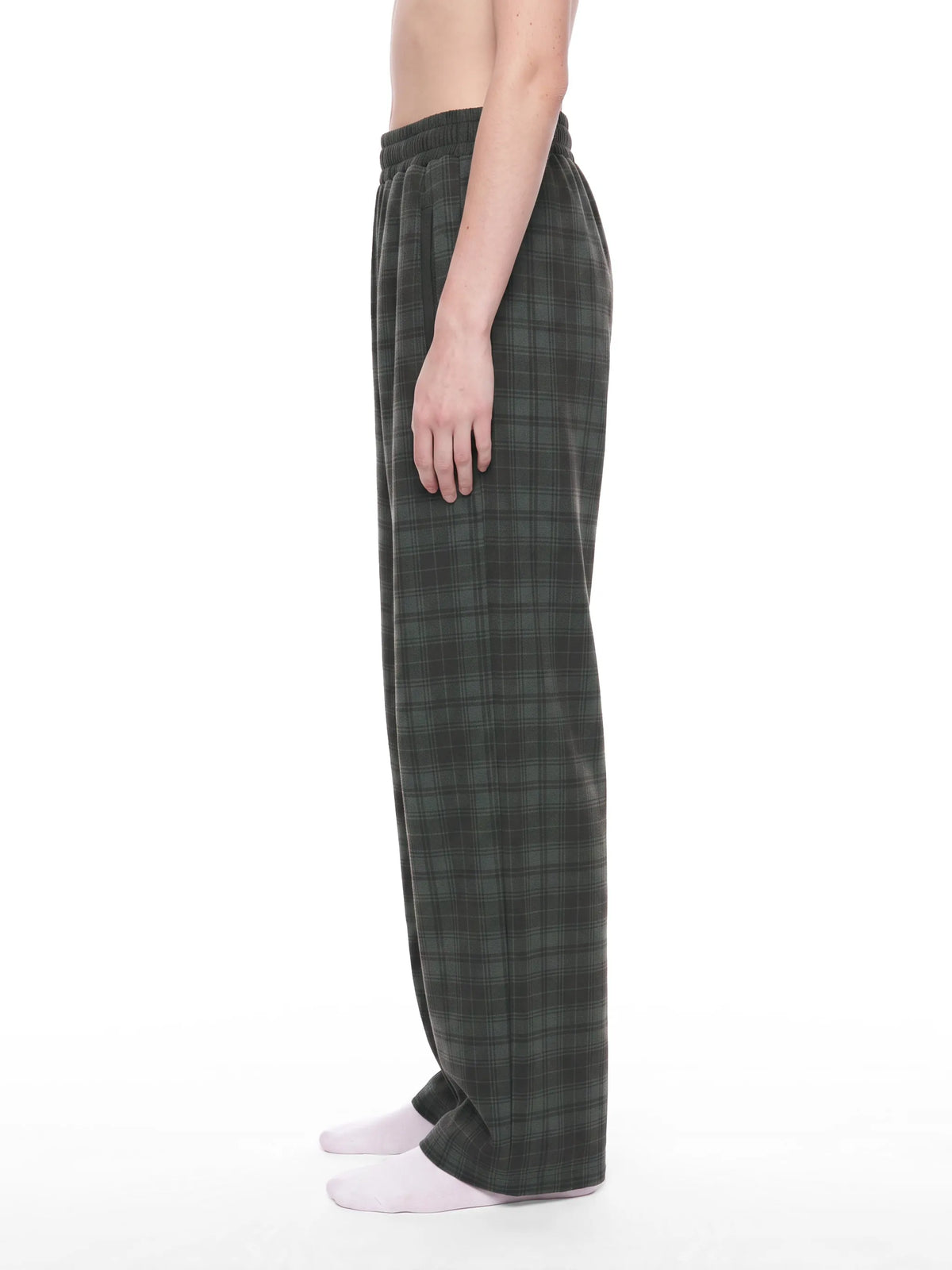 Plaid Straight Leg Pants