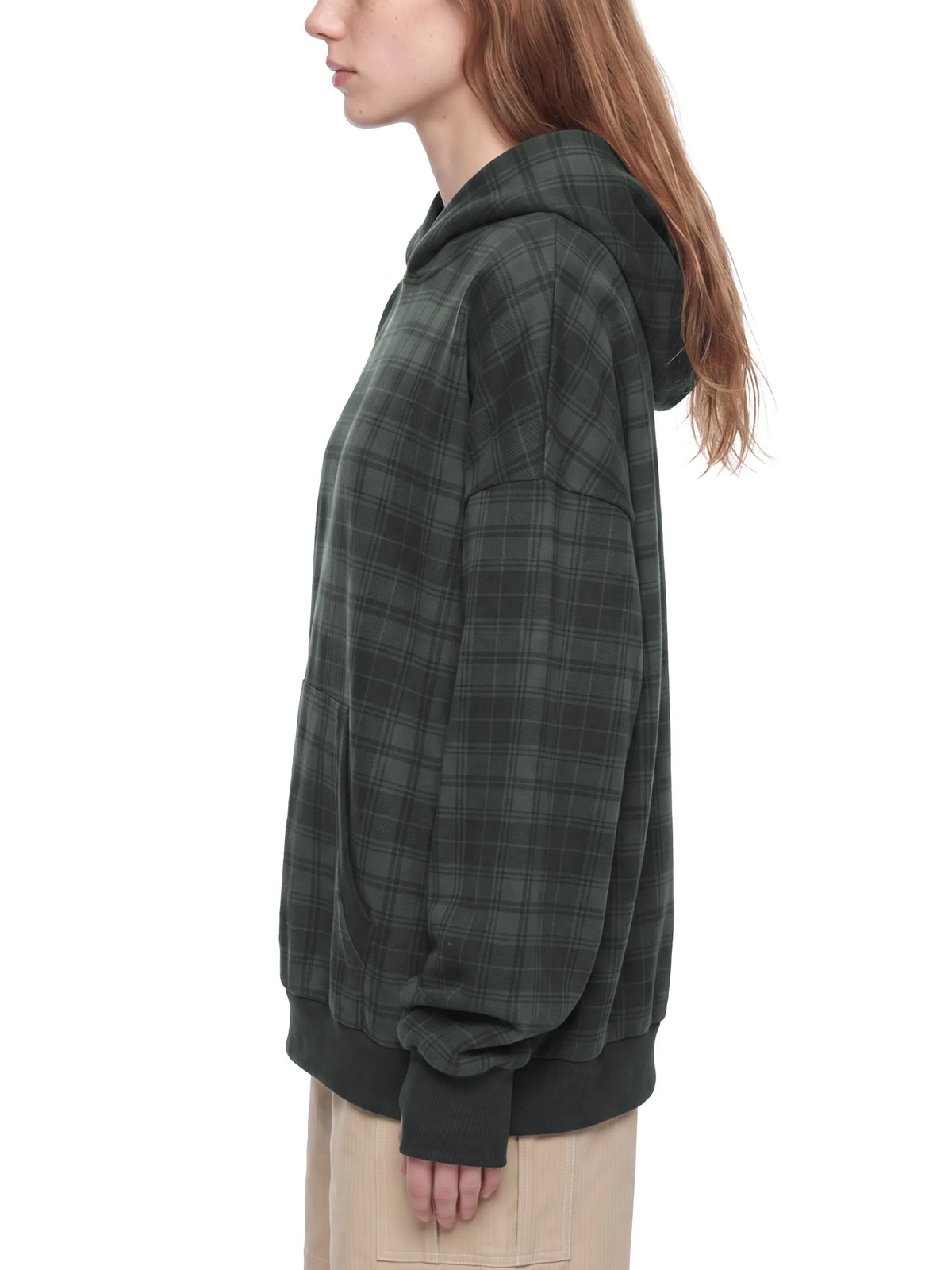 Plaid Color Block Hoodie