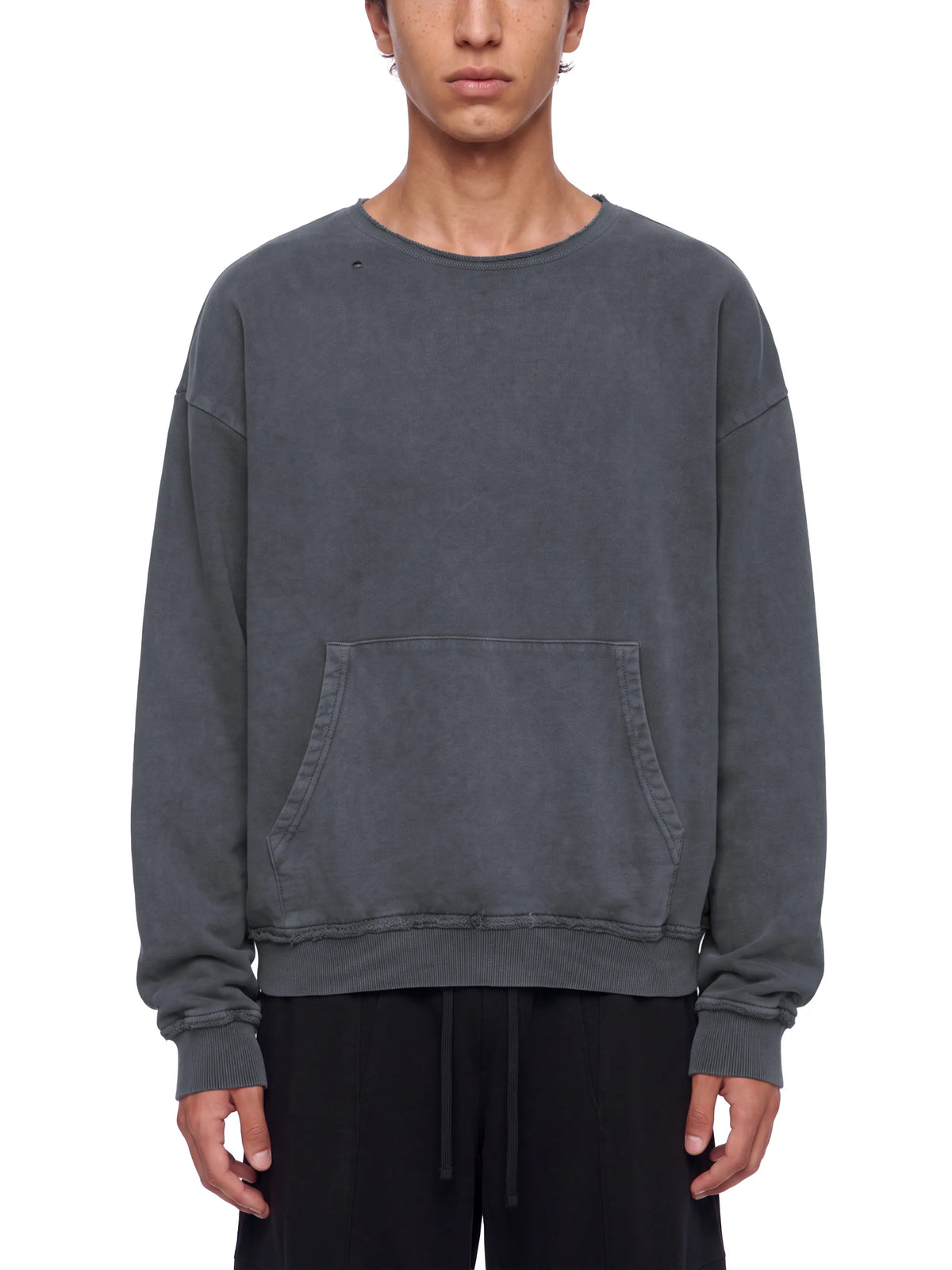 Raw Edge Crewneck Sweatshirt
