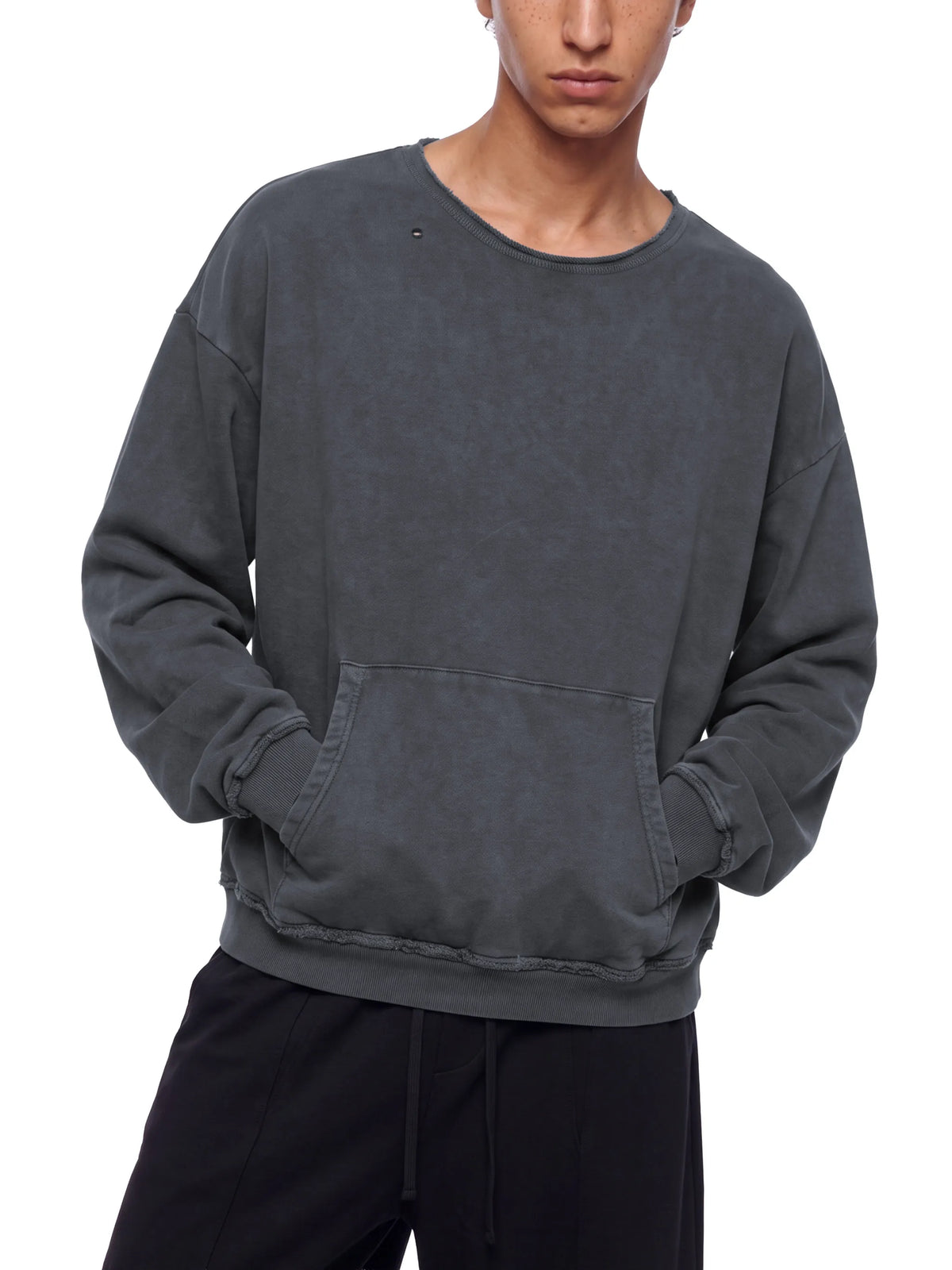 Raw Edge Crewneck Sweatshirt