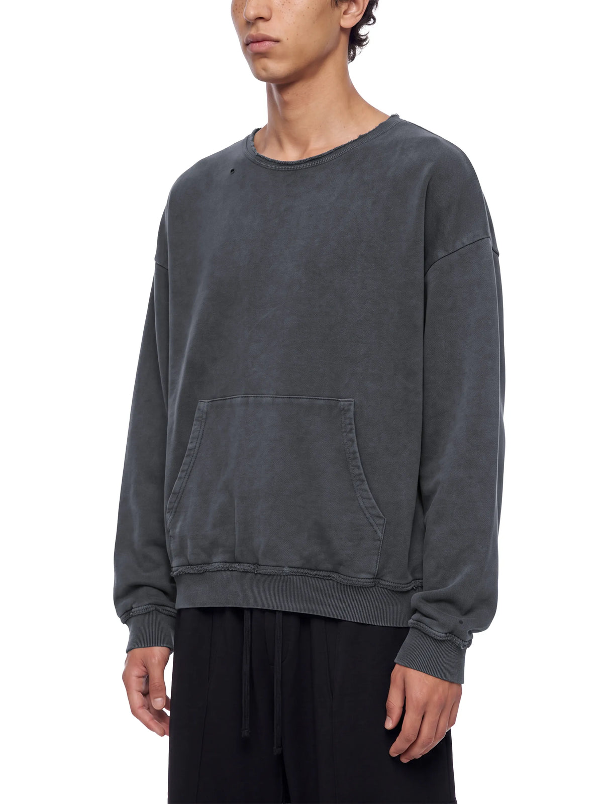 Raw Edge Crewneck Sweatshirt