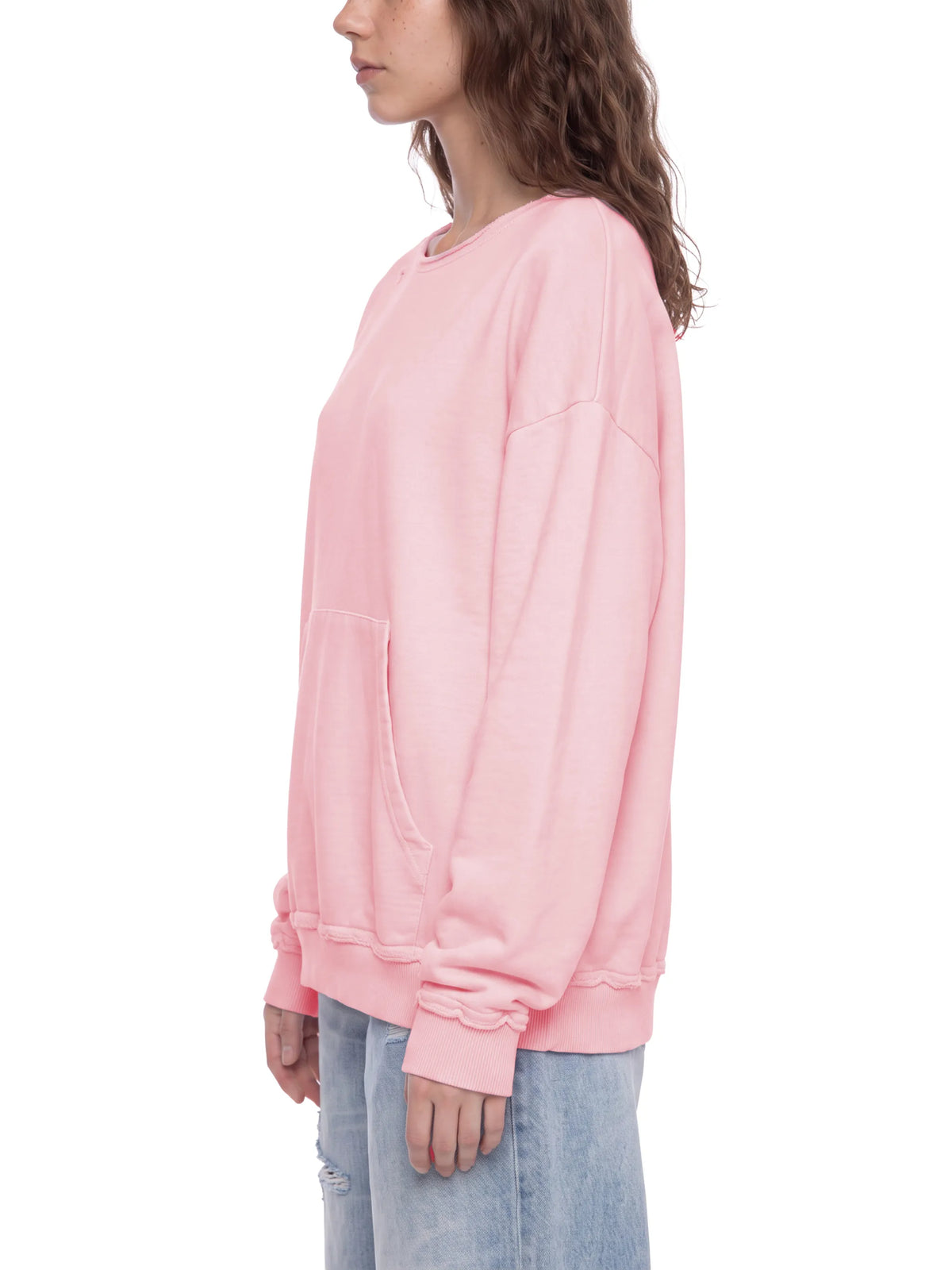 Raw Edge Crewneck Sweatshirt