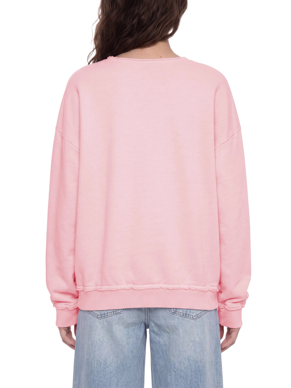 Raw Edge Crewneck Sweatshirt