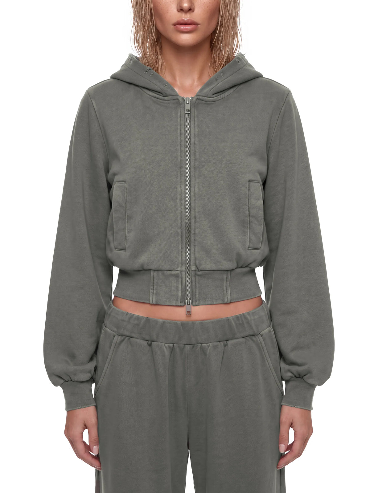 Vintage Wash Full Zip Hoodie