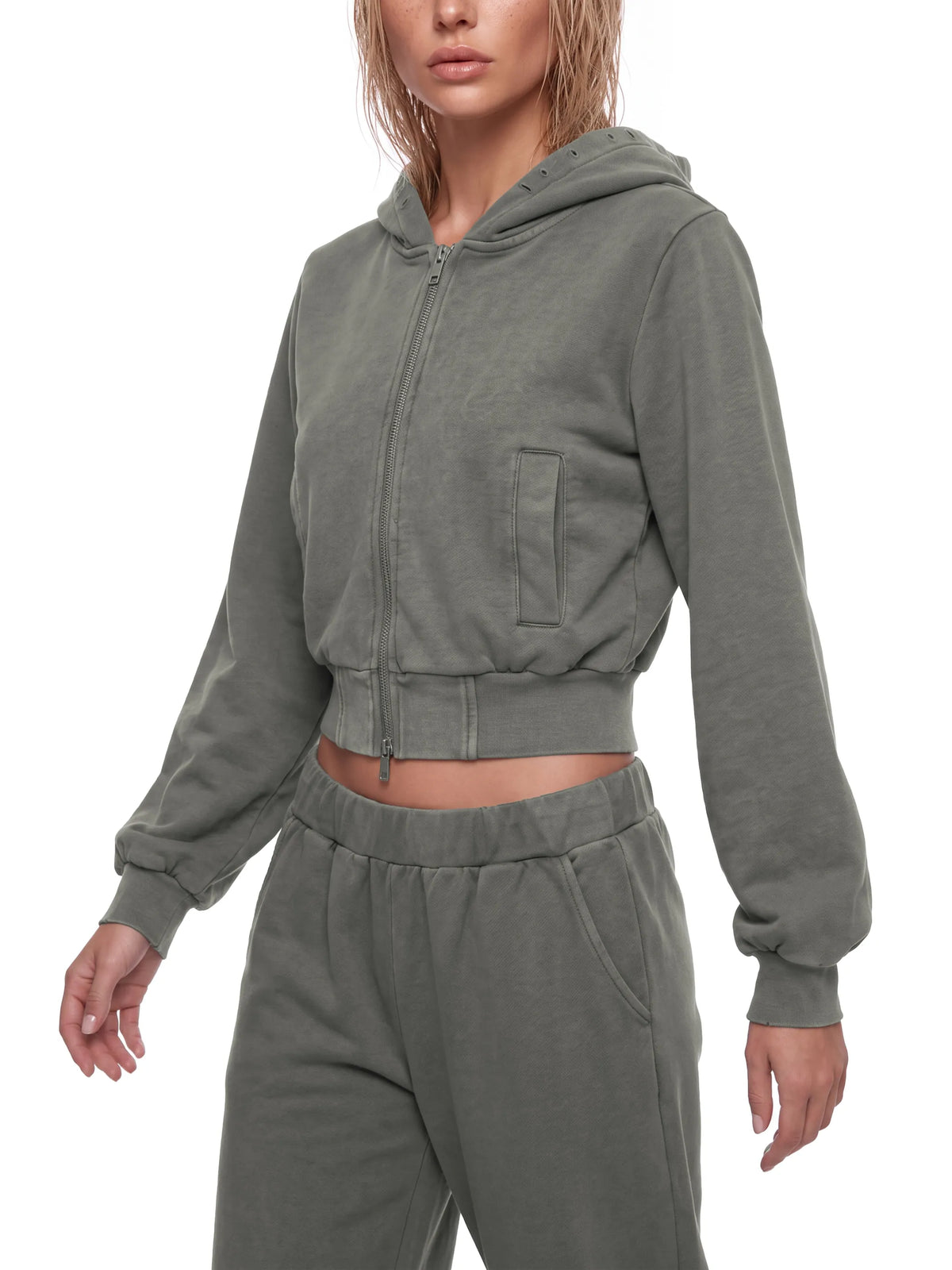 Vintage Wash Full Zip Hoodie