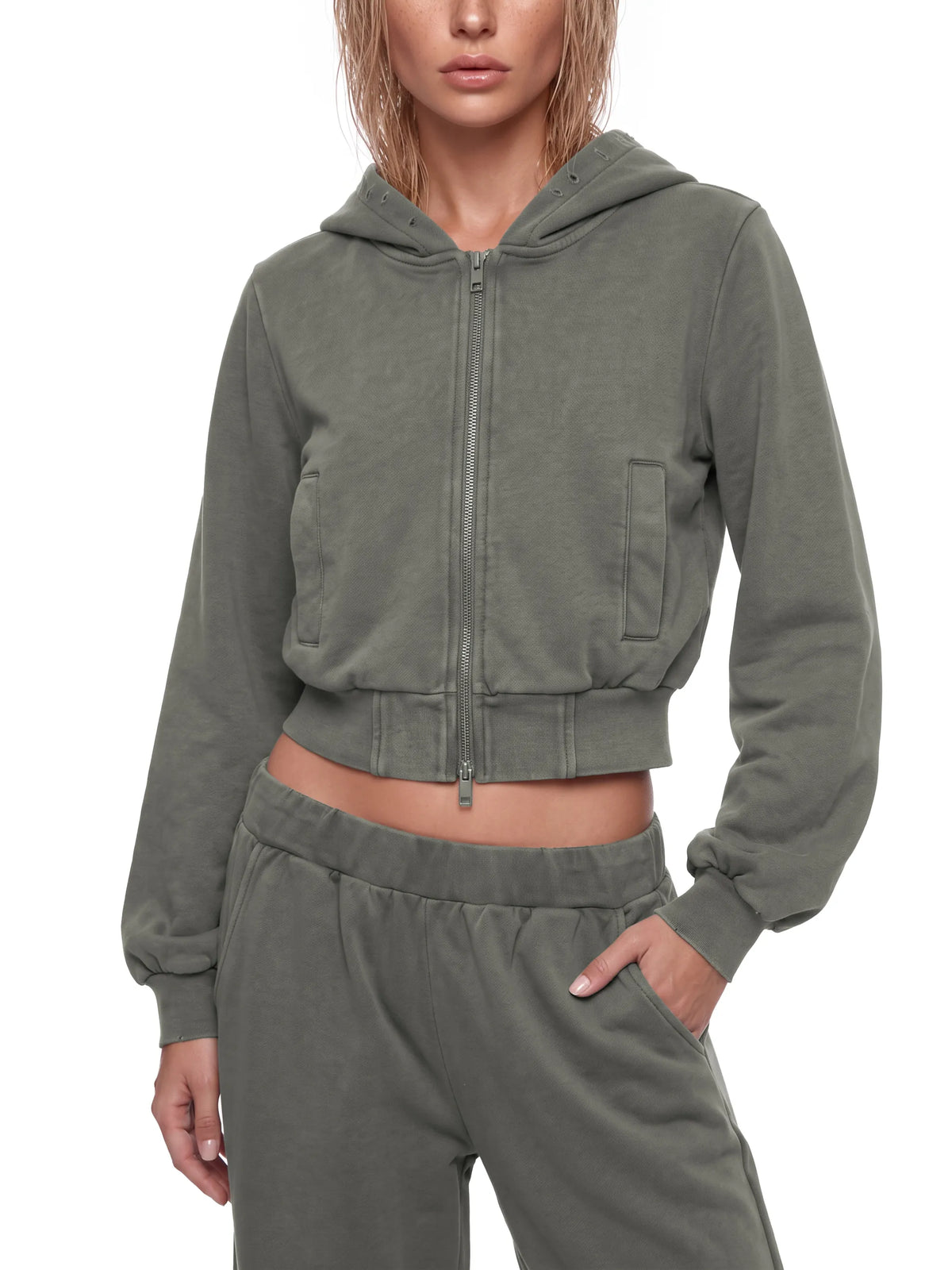 Vintage Wash Full Zip Hoodie