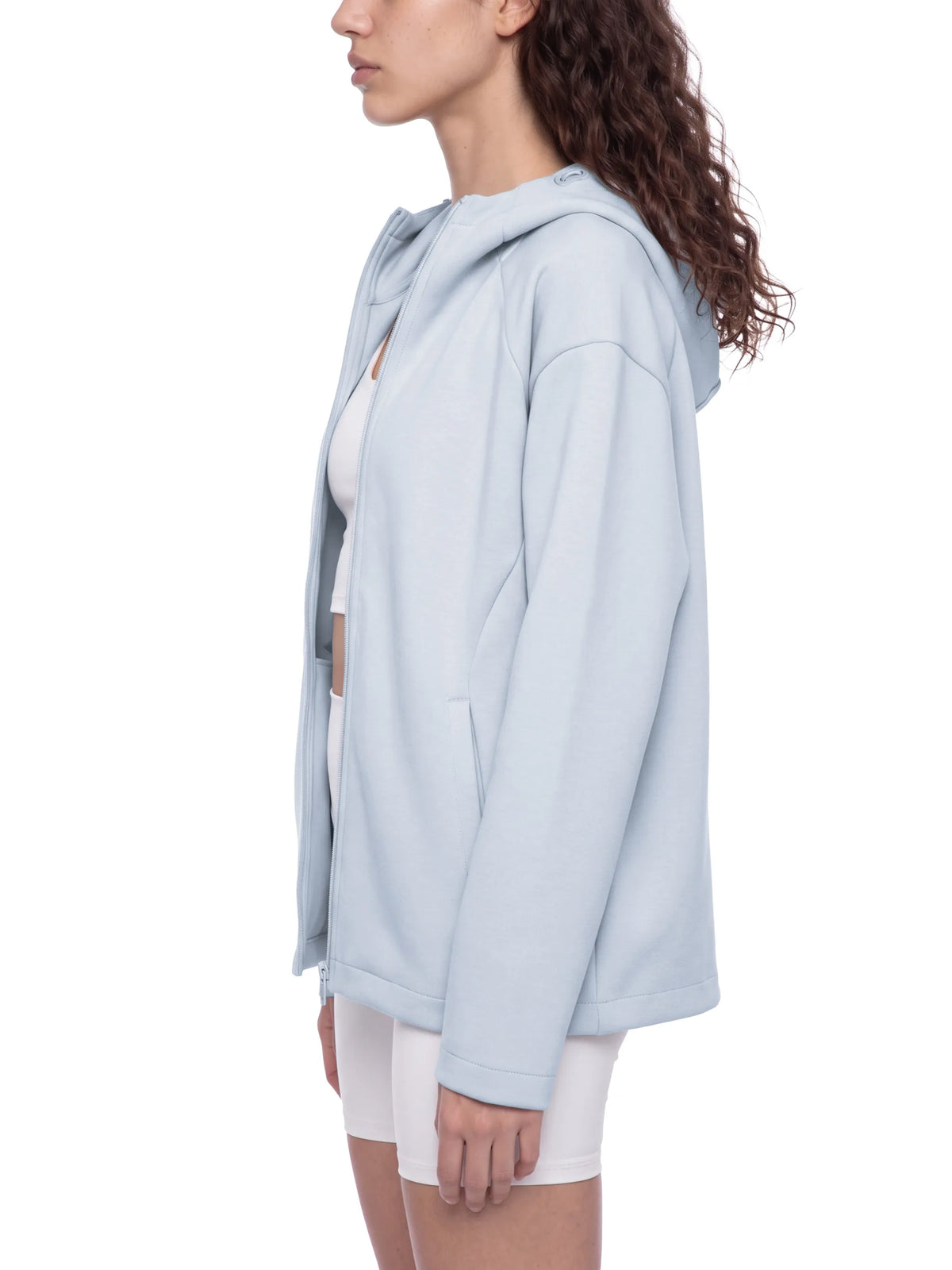 Paneled Full Zip Hoodie