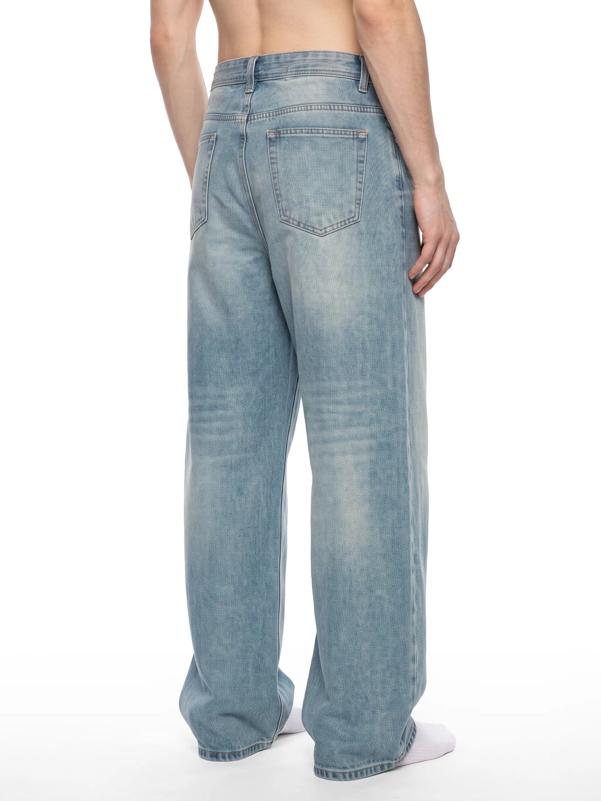 Vintage Wash Denim Jeans