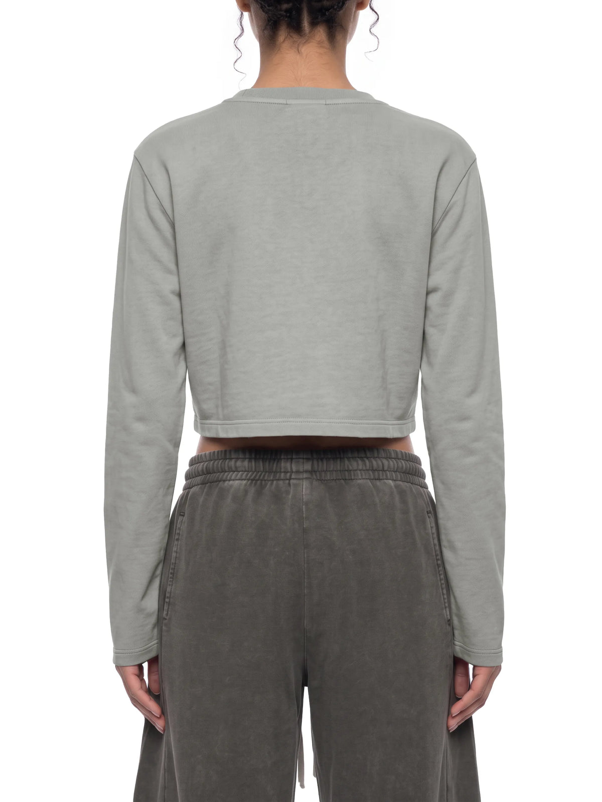 Mineral Wash Crop Sweatshirt