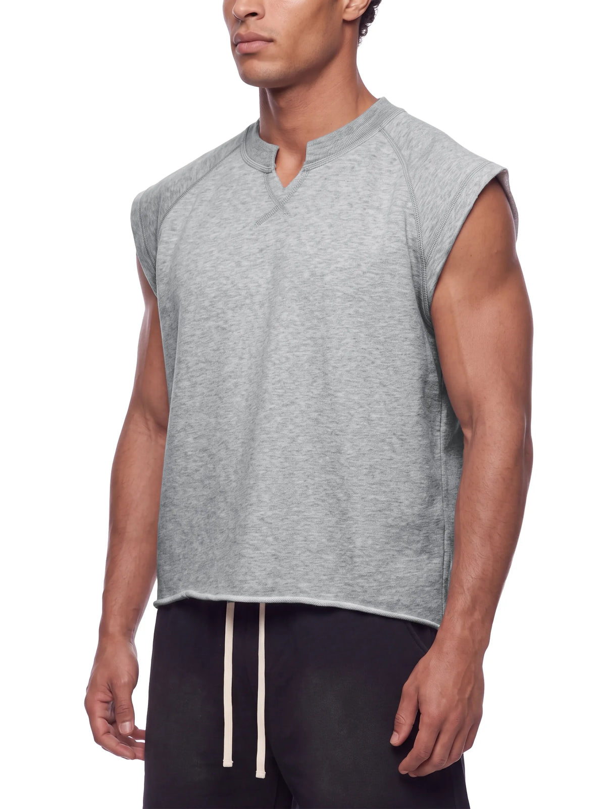 Boxy Raw Hem Tank Top
