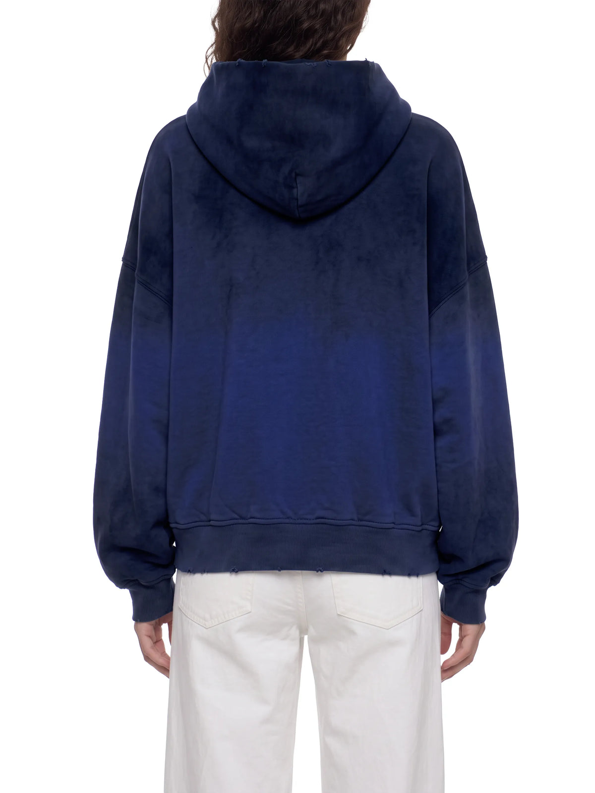 Sunfade Distressed Boxy Hoodie