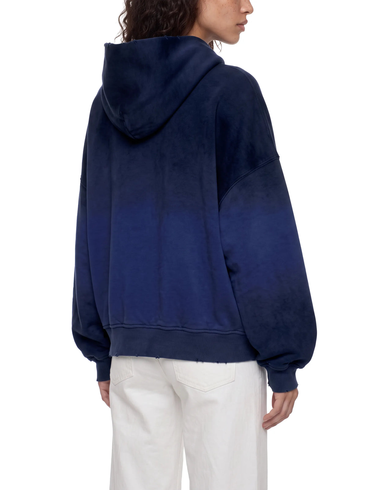 Sunfade Distressed Boxy Hoodie
