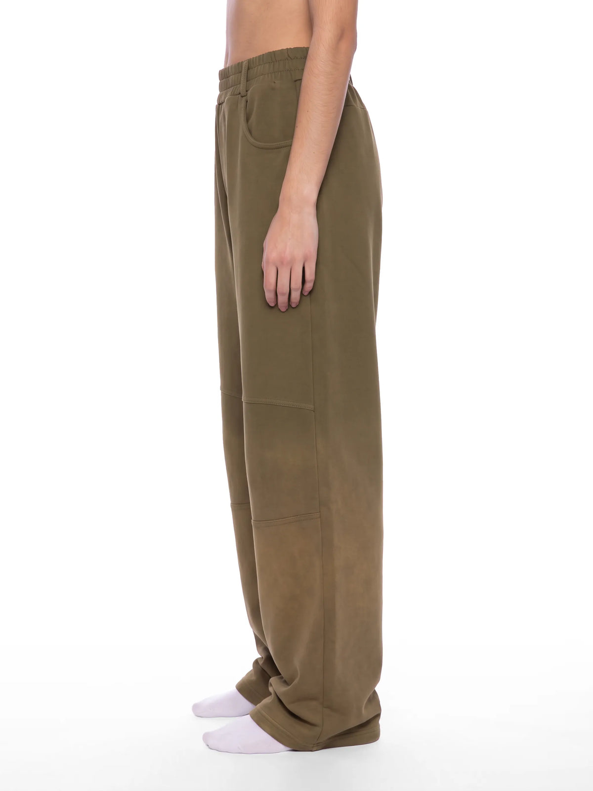 Sunfade Paneled Barrel Leg Sweatpants