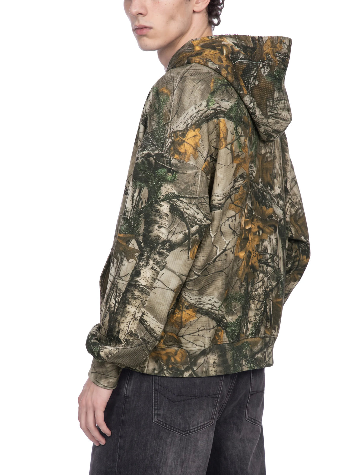 Waffle Tree Camo Boxy Hoodie