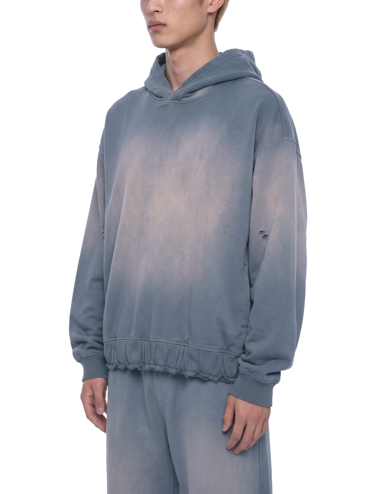 Sunfade Ripped Boxy Hoodie