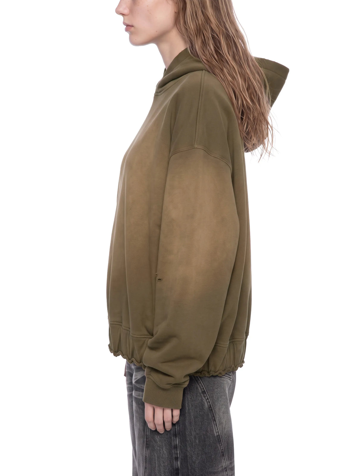 Sunfade Ripped Boxy Hoodie