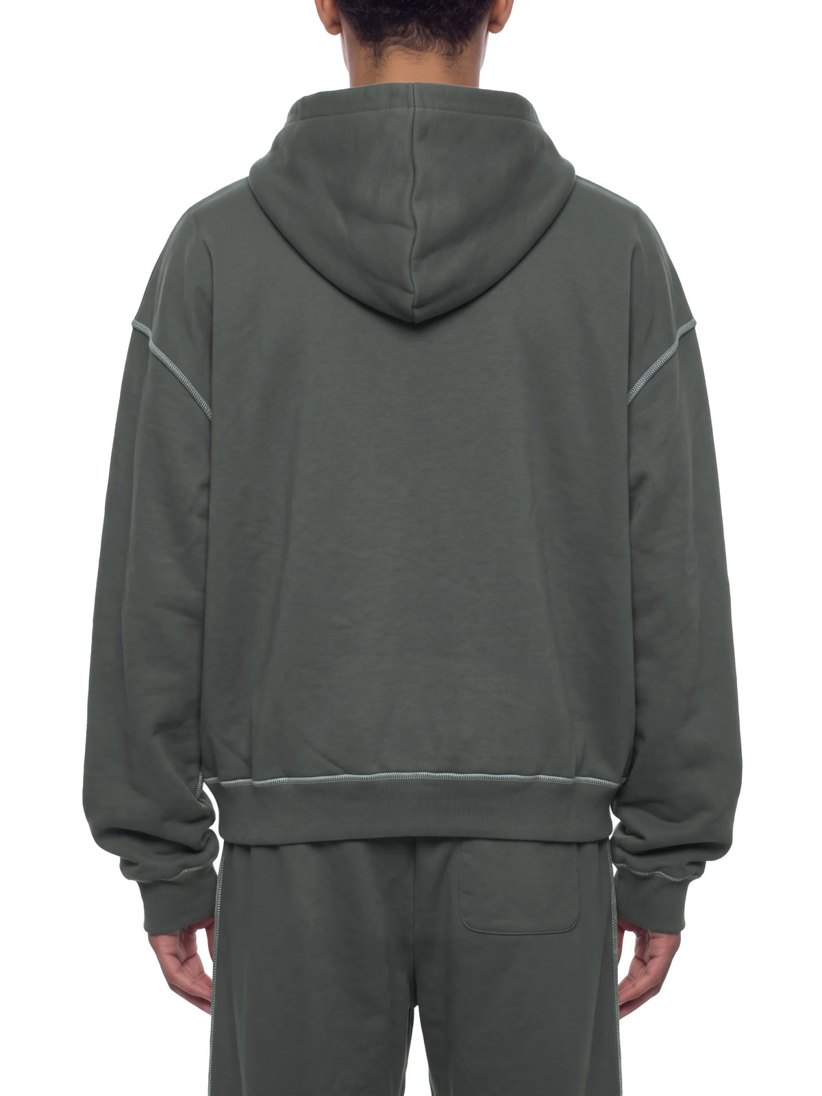 Boxy Heavyweight Topstitch Hoodie