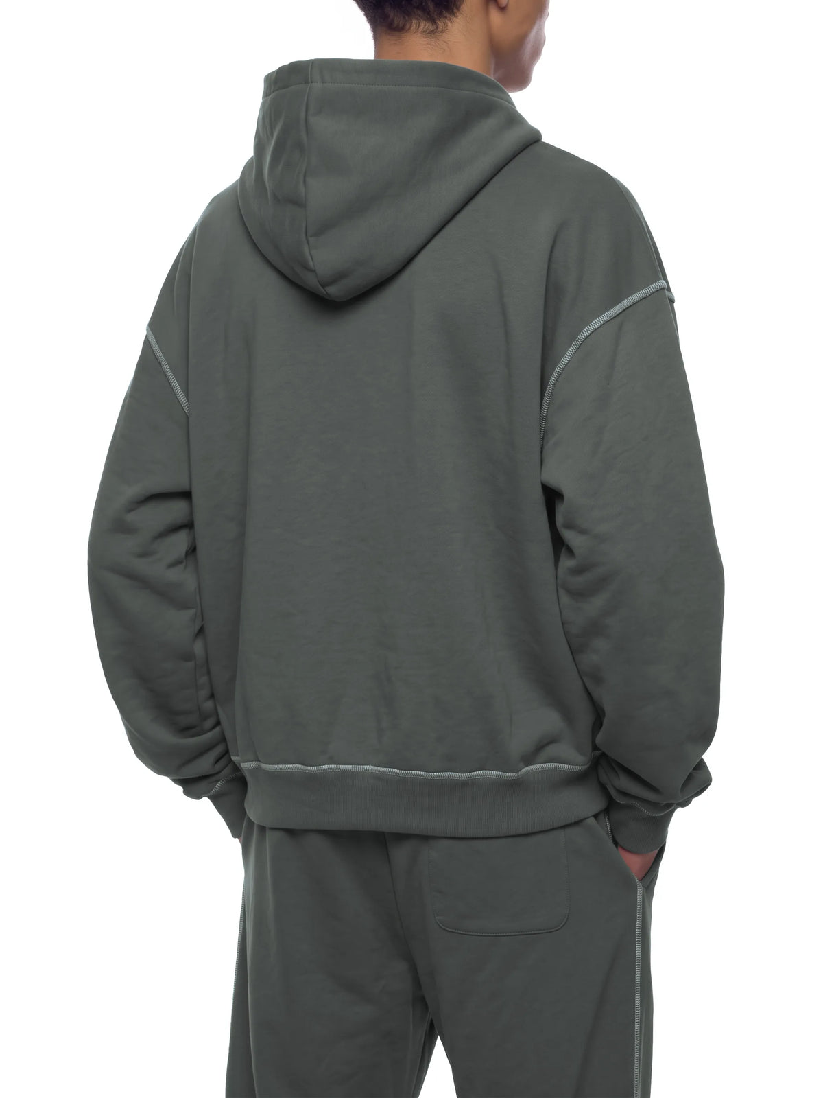 Boxy Heavyweight Topstitch Hoodie