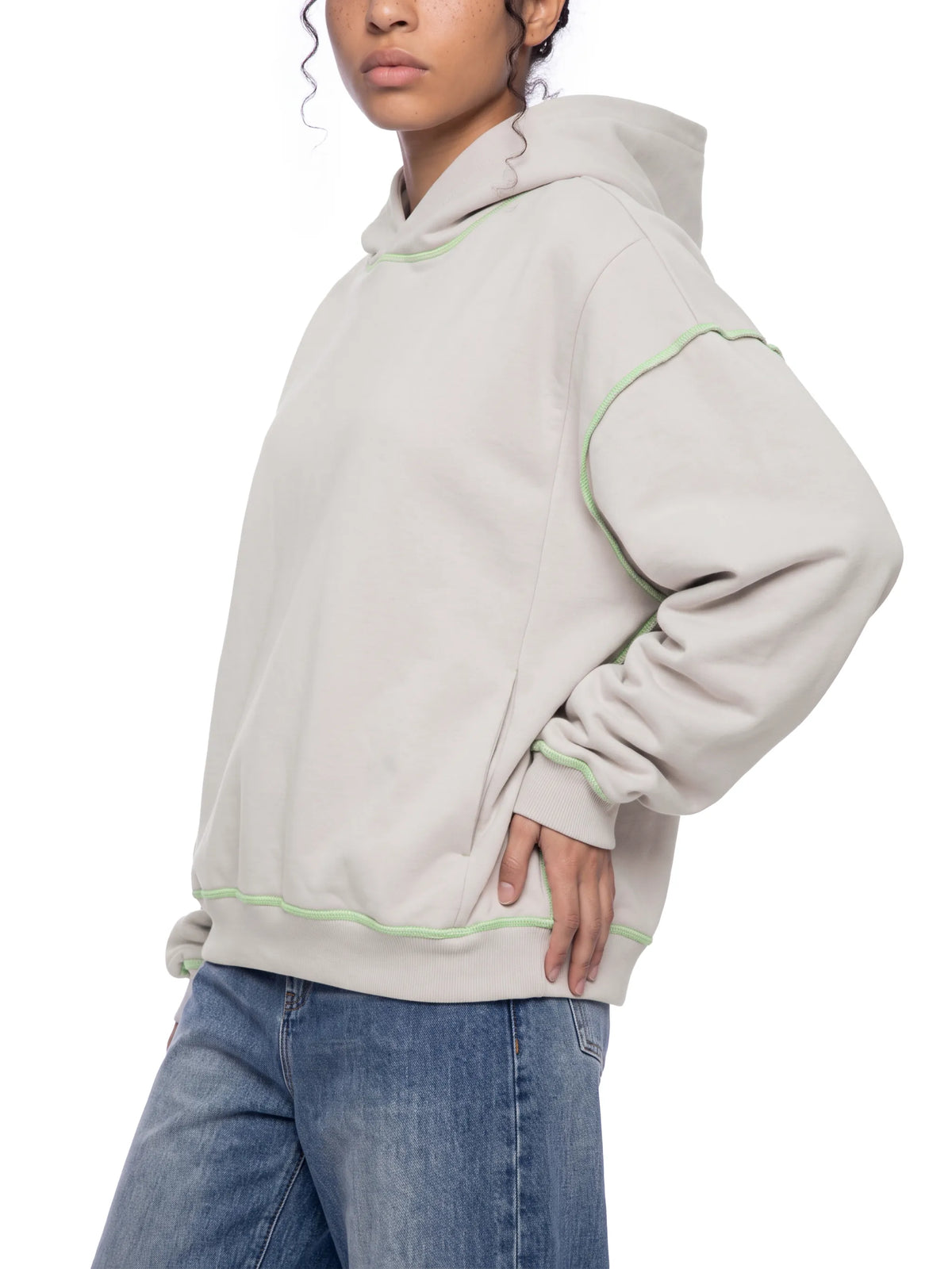 Boxy Heavyweight Topstitch Hoodie