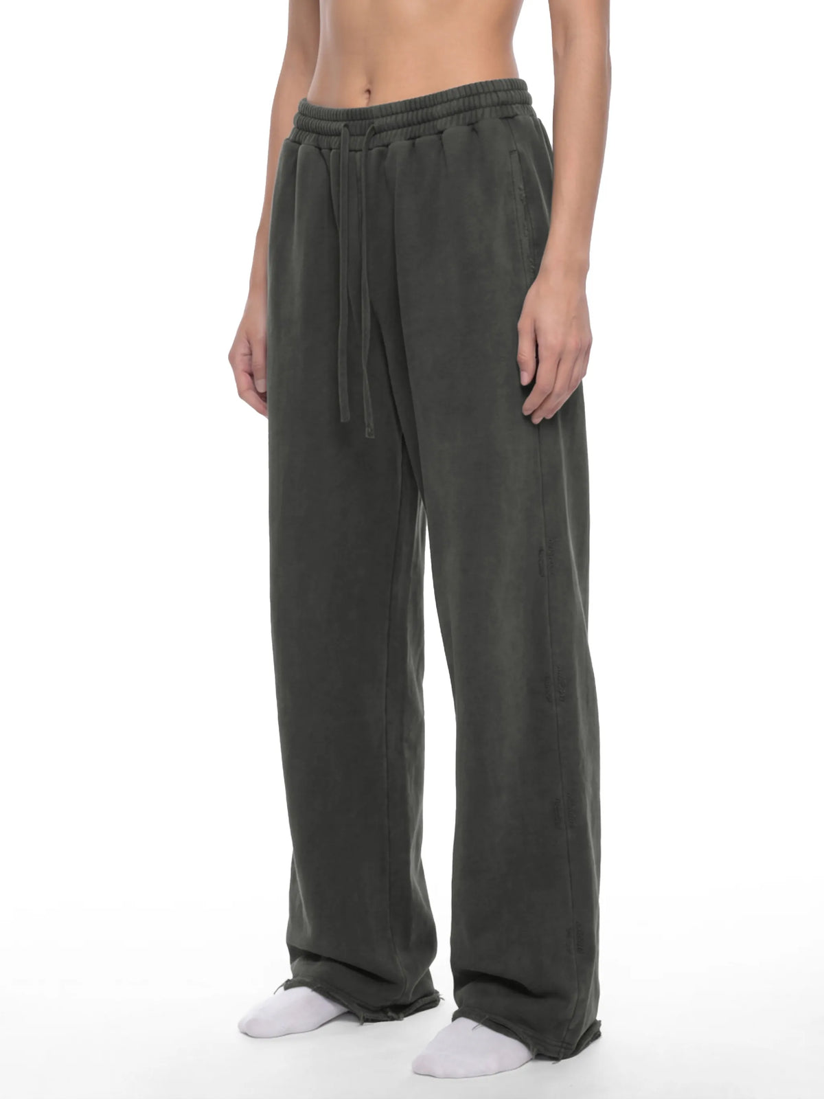 Vintage Wash Raw Edge Sweatpants