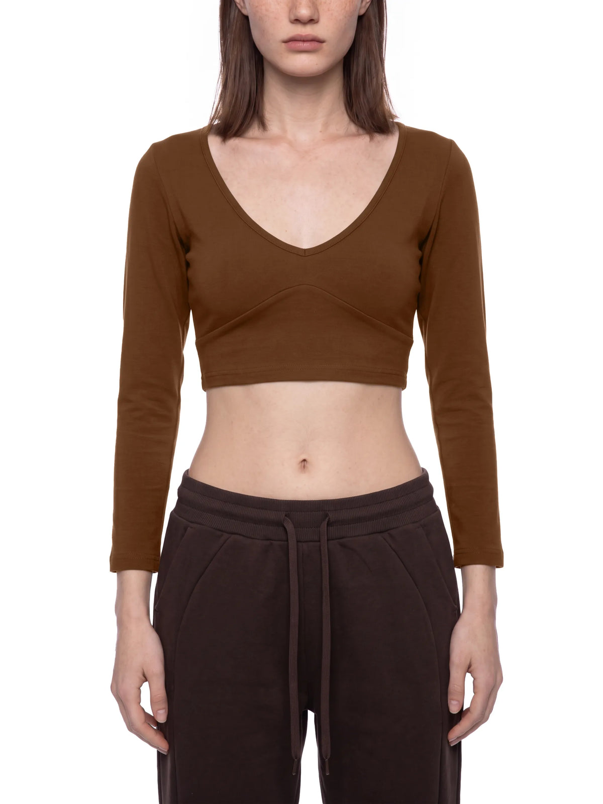 Cropped Long Sleeve T-Shirt